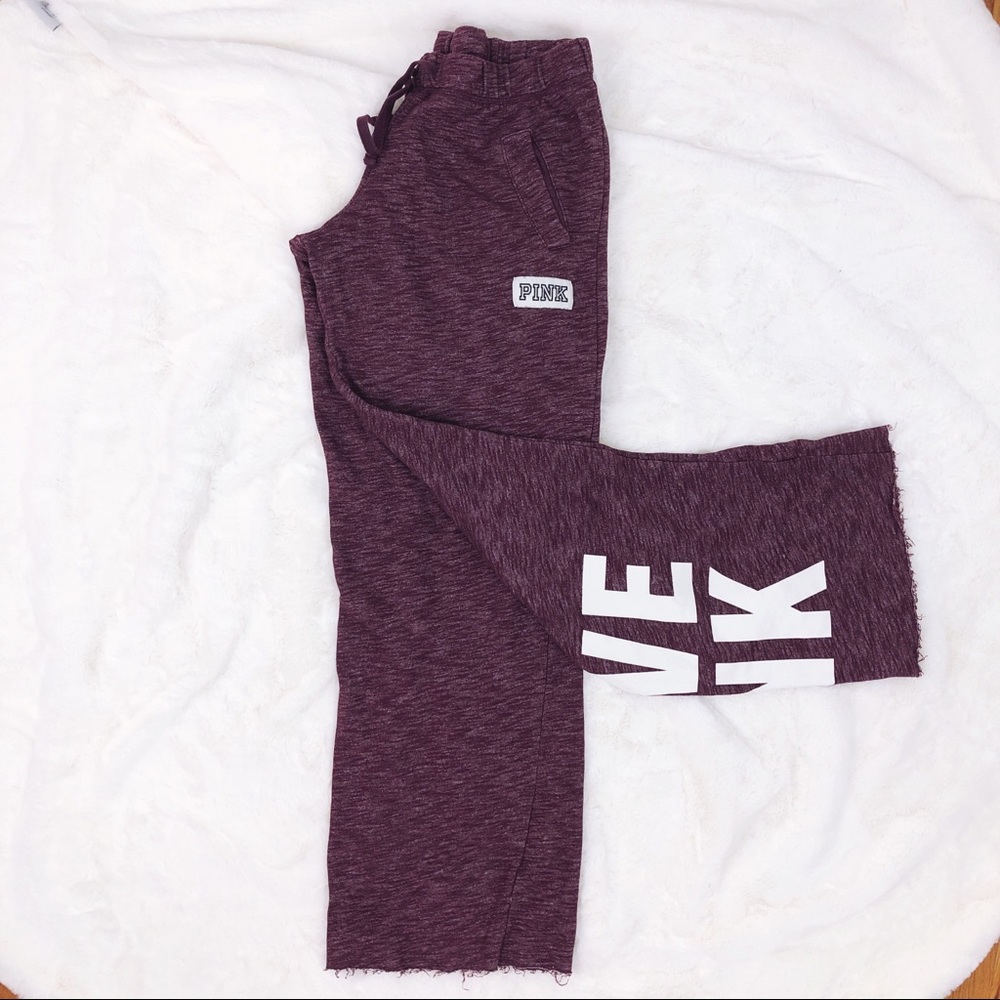 PINK Victoria’s Secret Burgundy Sweatpants